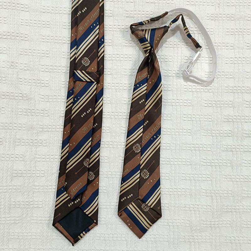 手打dk领带jk日系咖啡色复古条纹学院风免打装饰衬衫男女情侣棕色,淘宝优惠券,粉丝福利购,淘宝优惠卷