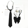 Jk black tie free of zipper fee dk tie