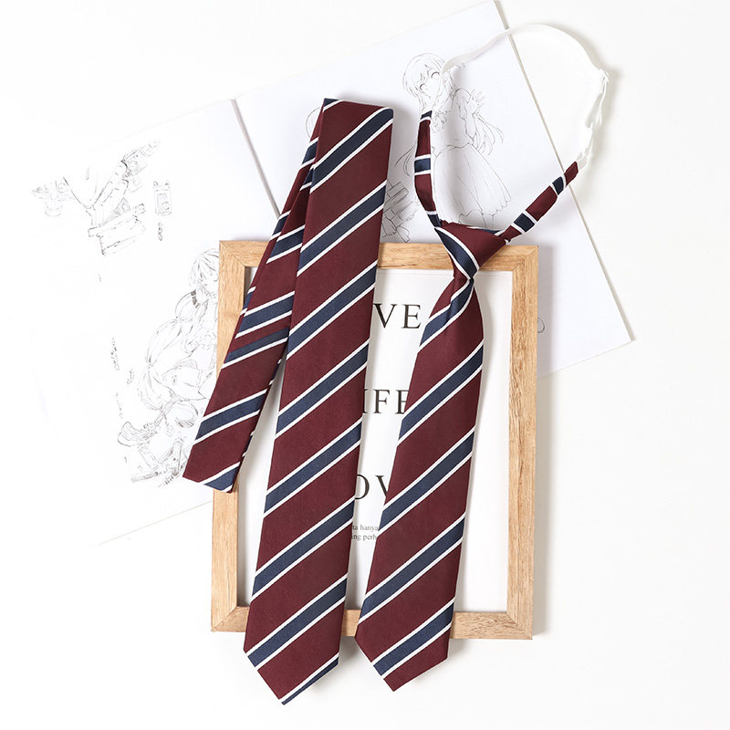 jk领带女懒人免打学院风咖啡棕色领结学生休闲衬衫配饰酒红DK男生,淘宝优惠券,粉丝福利购,淘宝优惠卷