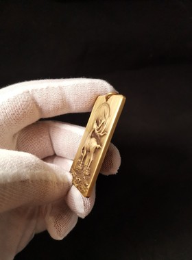 思沛铜雕新款小鹿一路平安吉祥吊坠高档手工挂件复古浮雕个性项链
