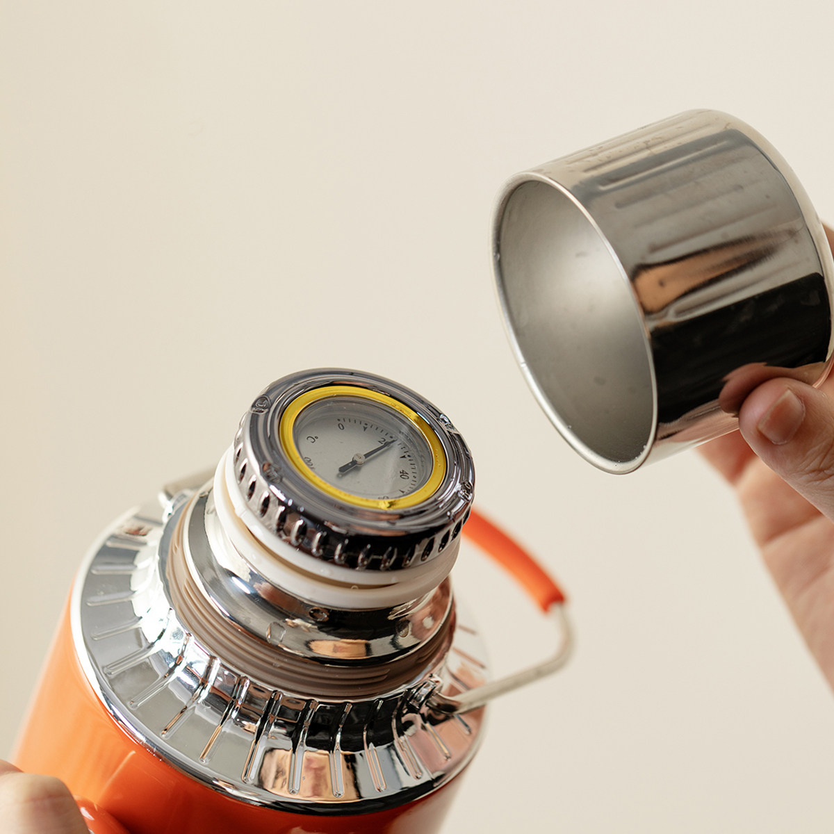 便携提手焖泡茶壶家用机械温显闷茶壶保温热水壶茶水分离不锈钢杯,淘宝优惠券,粉丝福利购,淘宝优惠卷