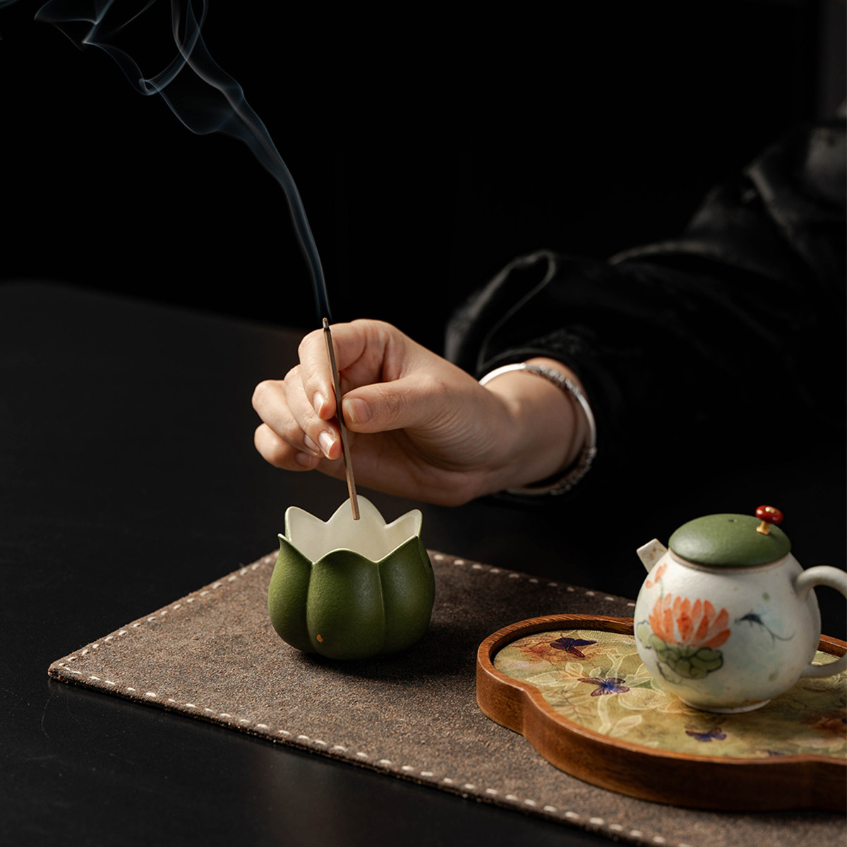 中式香插陶瓷香炉家用室内香薰炉香道檀香线香炉创意桌面熏香摆件,淘宝优惠券,粉丝福利购,淘宝优惠卷