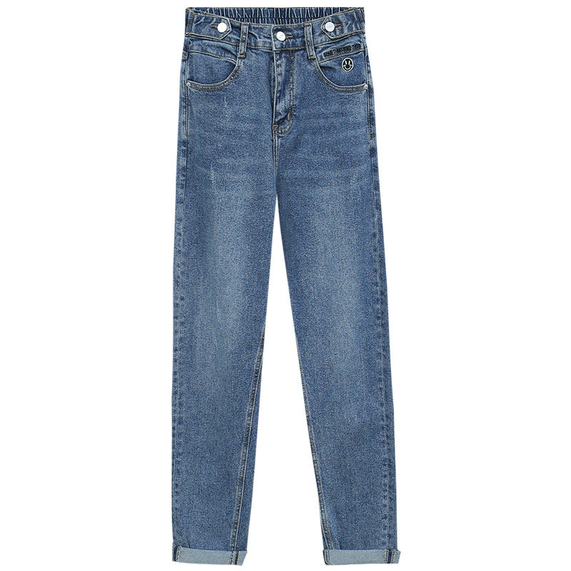 高腰秋季2020新款宽松以纯牛仔裤 尚吻蔓牛仔裤