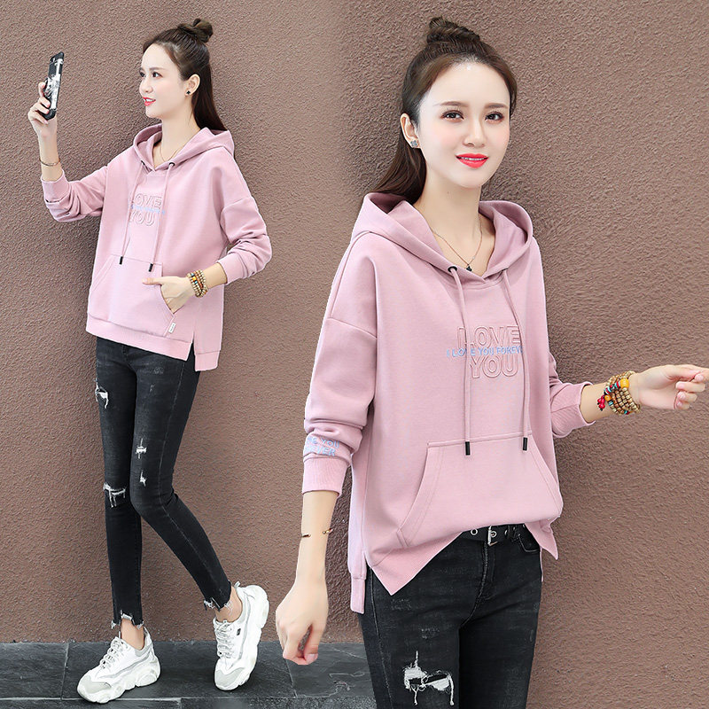 休闲连帽2020早秋新款宽松以纯卫衣 尚吻蔓卫衣/绒衫