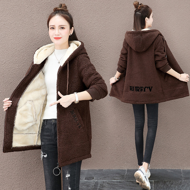 以纯官方旗舰店羊羔绒冬2020卫衣 尚吻蔓卫衣/绒衫