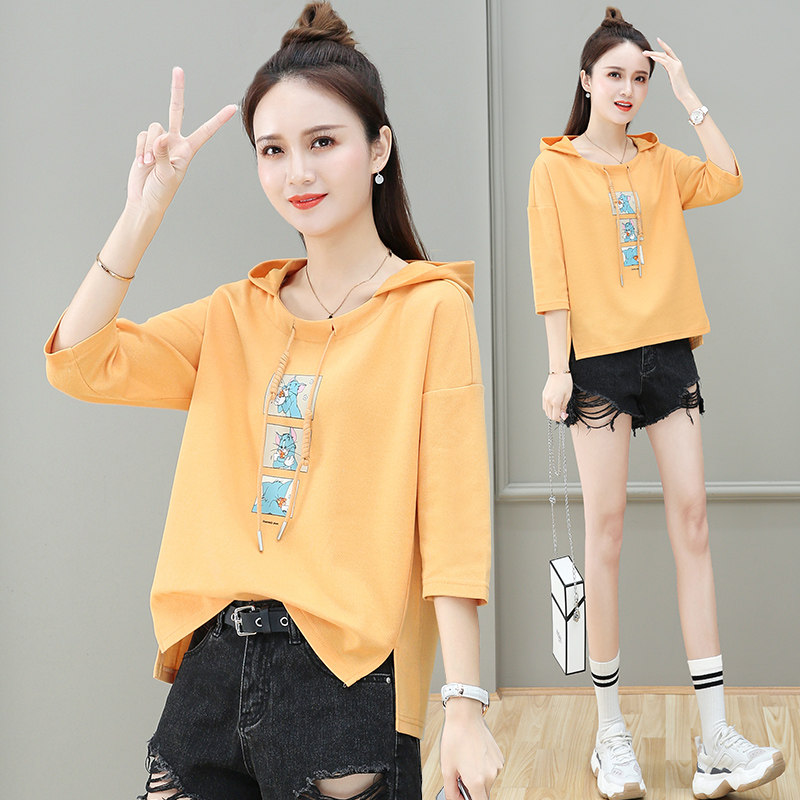 半袖t恤潮ins早秋2020以纯卫衣 尚吻蔓T恤