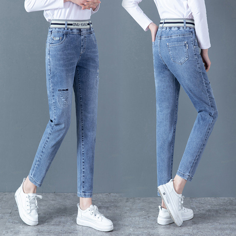 以纯官方网店铺a21旗舰店女牛仔裤 尚吻蔓牛仔裤