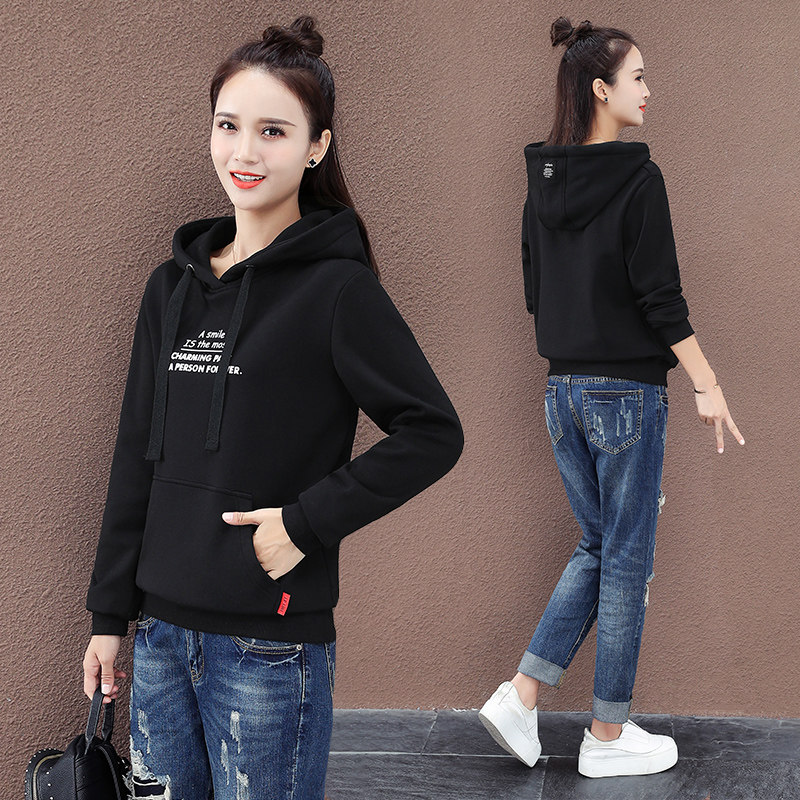 以纯官方旗舰店连帽宽松韩版卫衣 尚吻蔓卫衣/绒衫