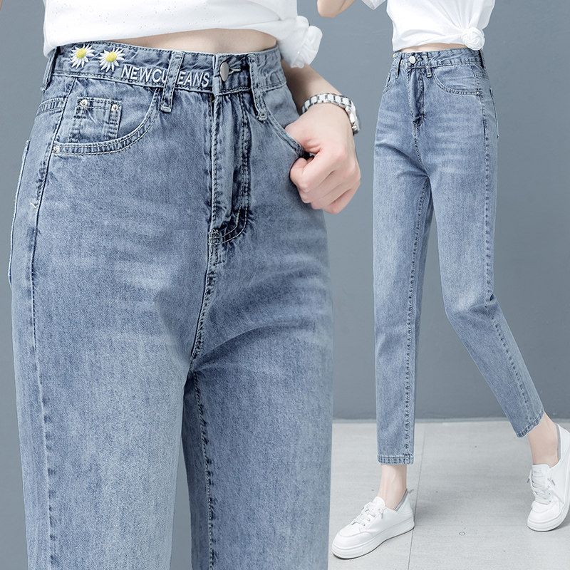 以纯官方旗舰店超显瘦老爹裤牛仔裤 尚吻蔓牛仔裤