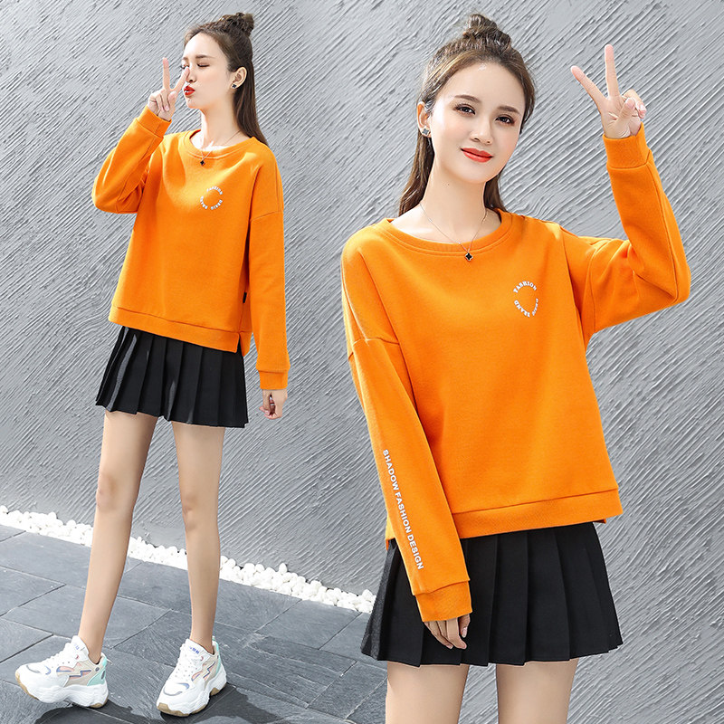 2020春秋新款韩版长袖套头以纯卫衣 尚吻蔓卫衣/绒衫