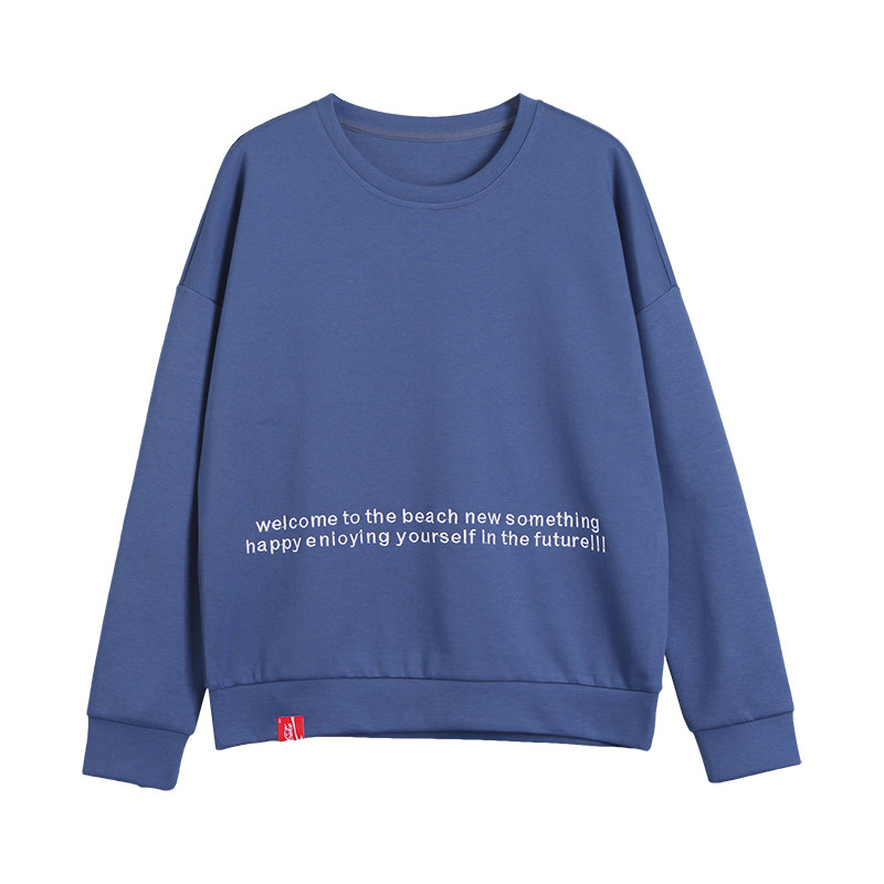 以纯官方旗舰店休闲女宽松感薄外套 尚吻蔓卫衣/绒衫