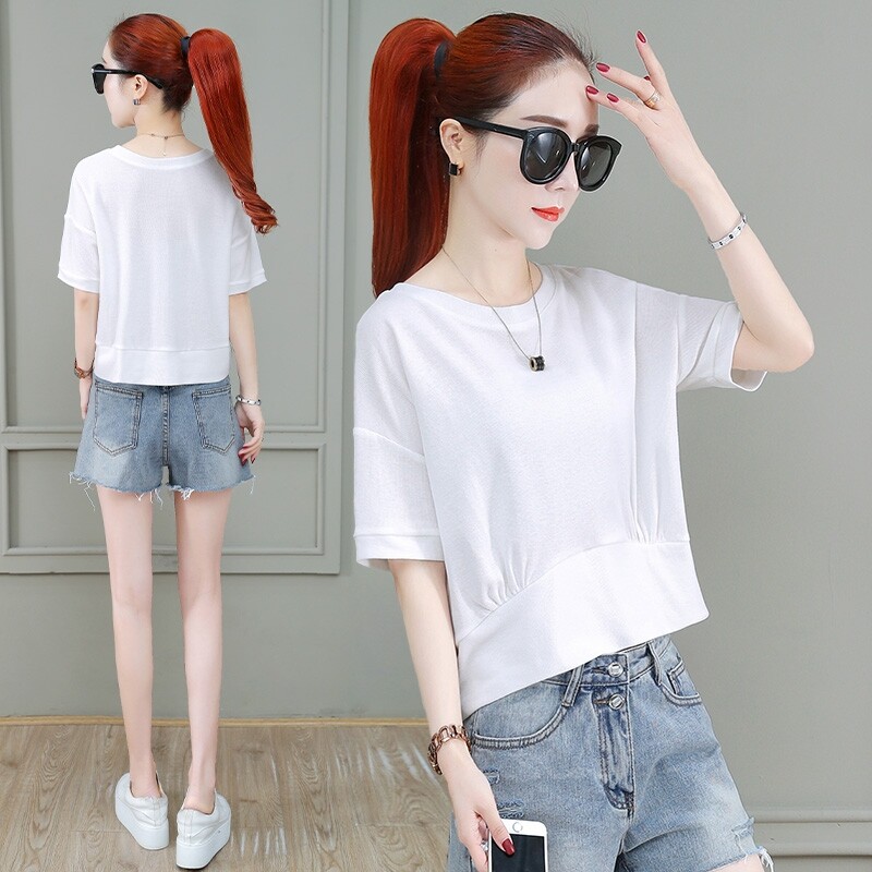 欧贝妮女装a21p官方官网2020夏t恤 尚吻蔓T恤