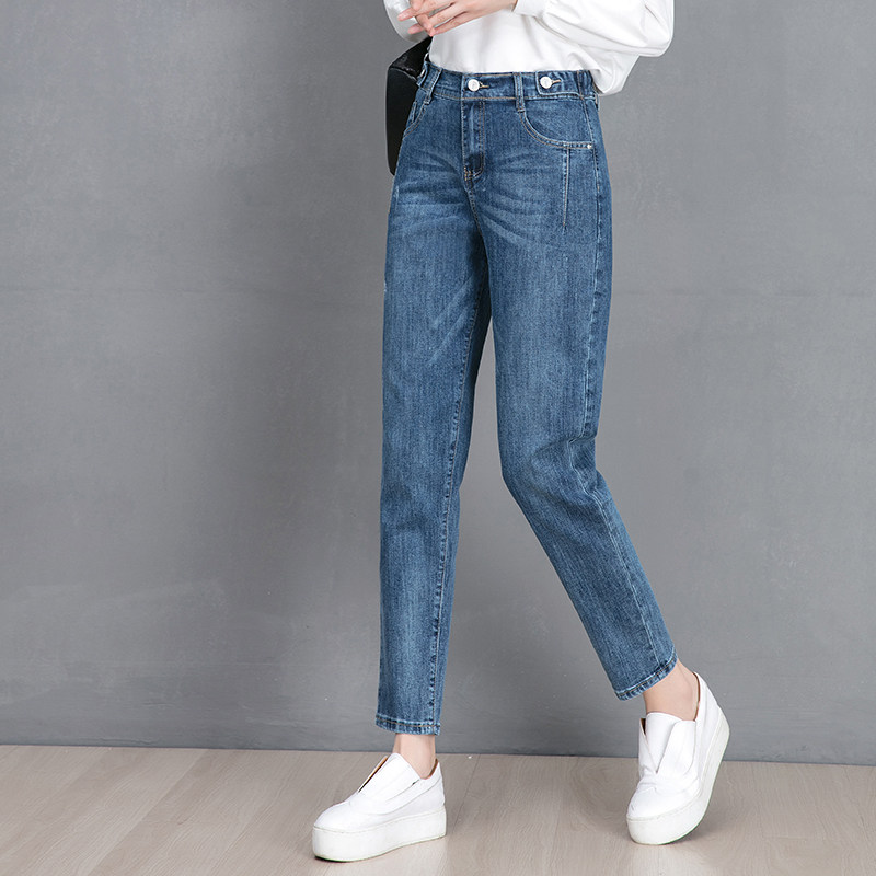 以纯官方旗舰店高腰老爹2020牛仔裤 尚吻蔓牛仔裤