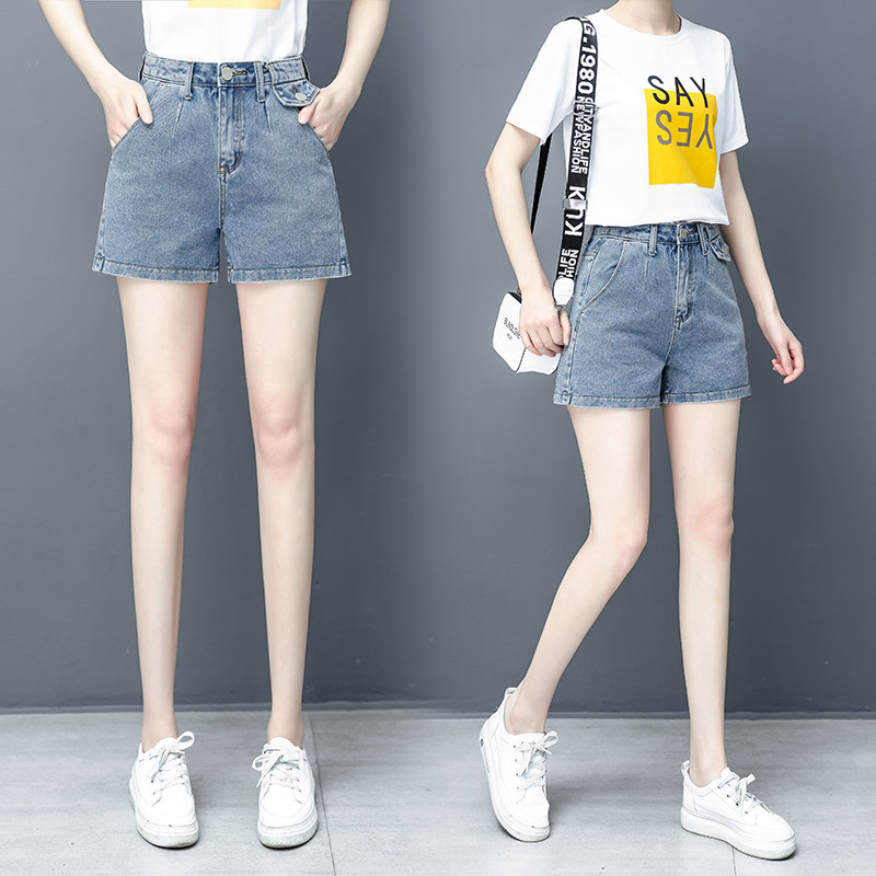 以纯官方旗舰店女短裤高腰牛仔裤 尚吻蔓牛仔裤