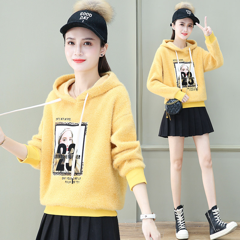 以纯官方旗舰店2020秋冬韩版卫衣 尚吻蔓卫衣/绒衫