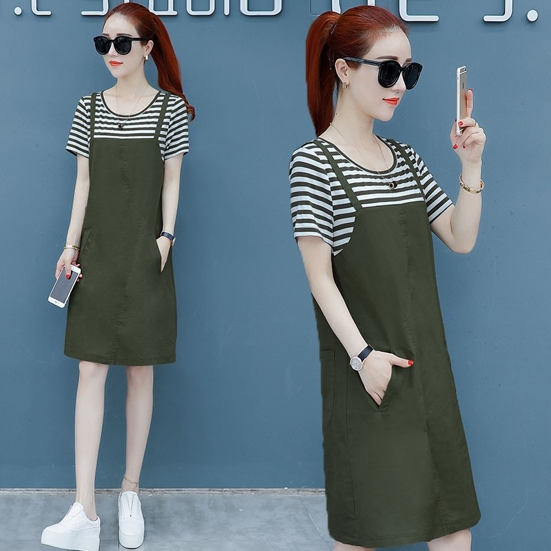 爱依服旗舰店背带裙子小个子套装 尚吻蔓连衣裙