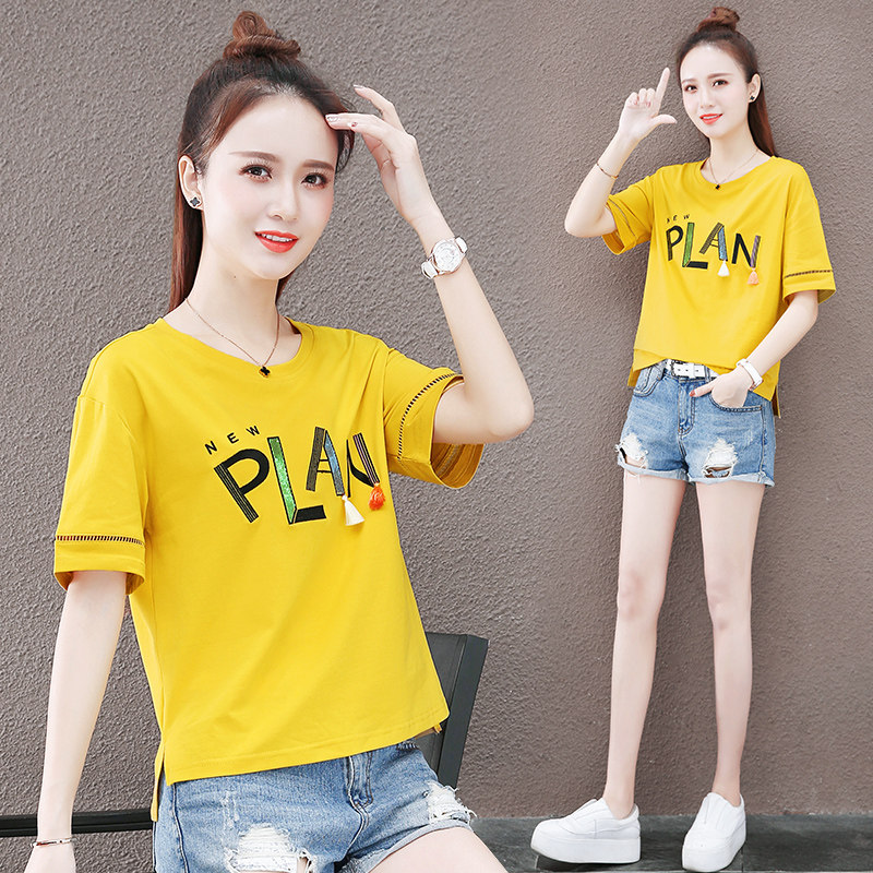 薄款短袖体恤2020新款女装以纯t恤 尚吻蔓T恤