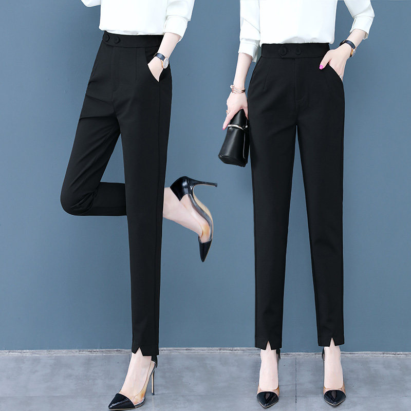 以纯官方旗舰店秋季宽松直筒哈伦裤 尚吻蔓休闲裤