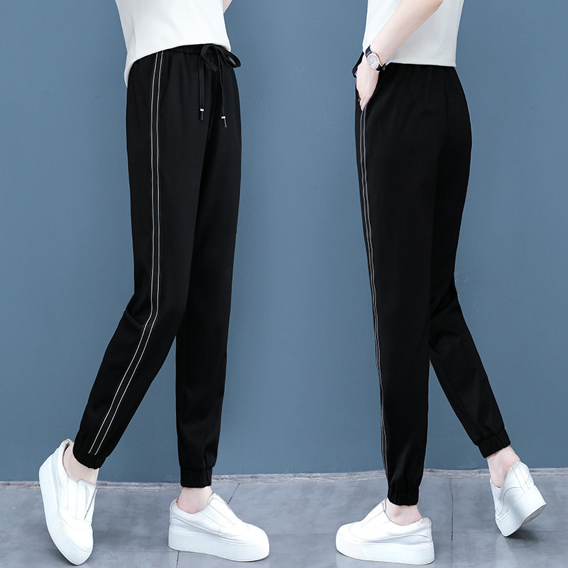 格子2020春秋新款韩版以纯休闲裤 尚吻蔓休闲裤