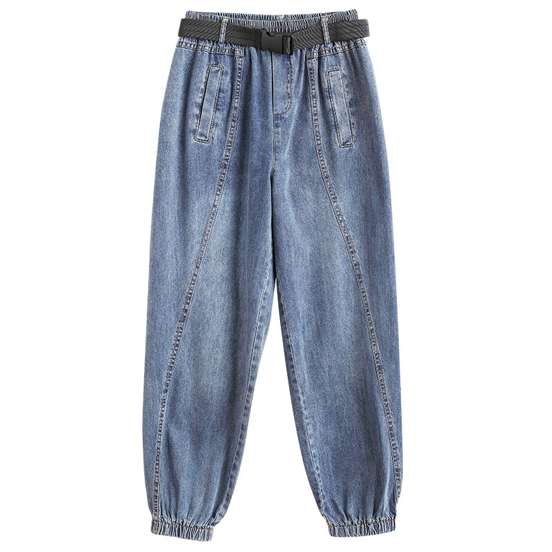 老爹直筒宽松高腰2020以纯牛仔裤 尚吻蔓牛仔裤