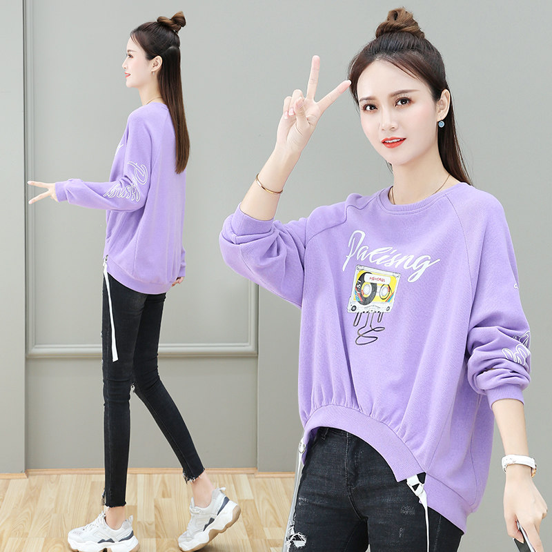 2020秋季新款韩版短款遮肉以纯卫衣 尚吻蔓卫衣/绒衫