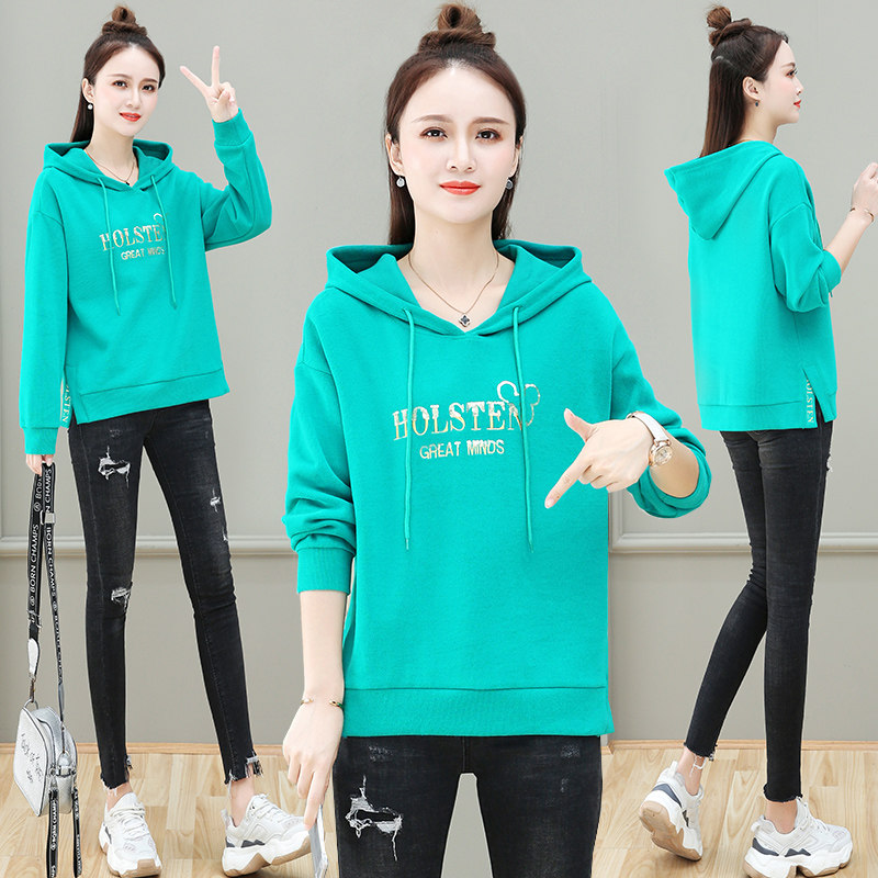 连帽套头春秋2020新款宽松以纯卫衣 尚吻蔓卫衣/绒衫