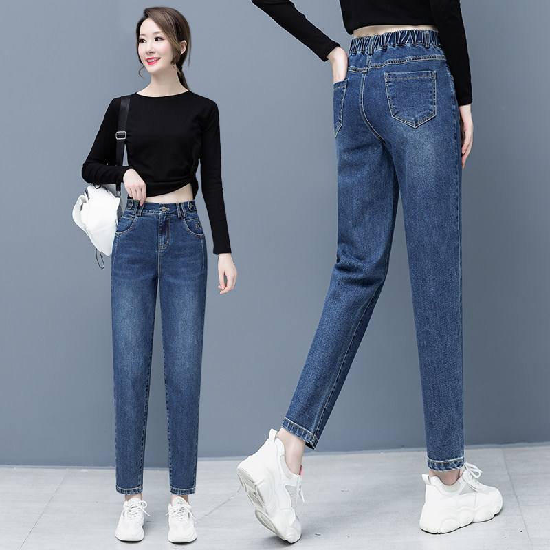 官方旗舰店官网店铺高腰牛仔哈伦裤 尚吻蔓牛仔裤