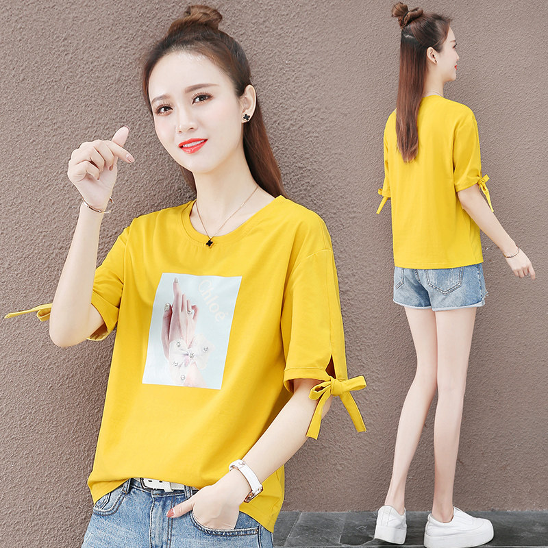 以纯短款t恤女夏装2020新款宽松 尚吻蔓T恤