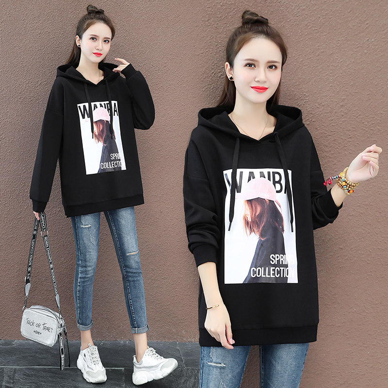 高端韩版连帽长袖女2020以纯卫衣 尚吻蔓卫衣/绒衫