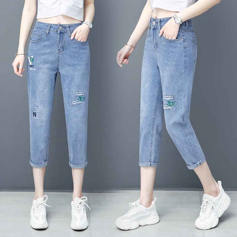 以纯官方旗舰店官网直筒高腰牛仔裤 尚吻蔓牛仔裤