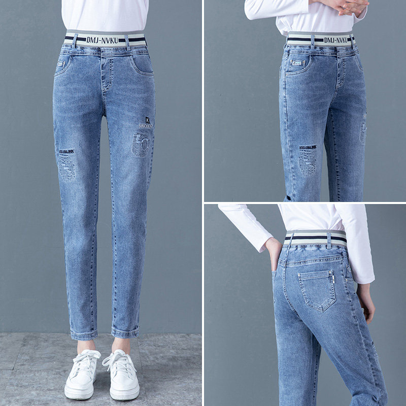 以纯官方网店铺a21旗舰店女牛仔裤 尚吻蔓牛仔裤