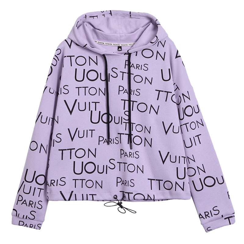 以纯官方旗舰店情侣短款tb女卫衣 尚吻蔓卫衣/绒衫