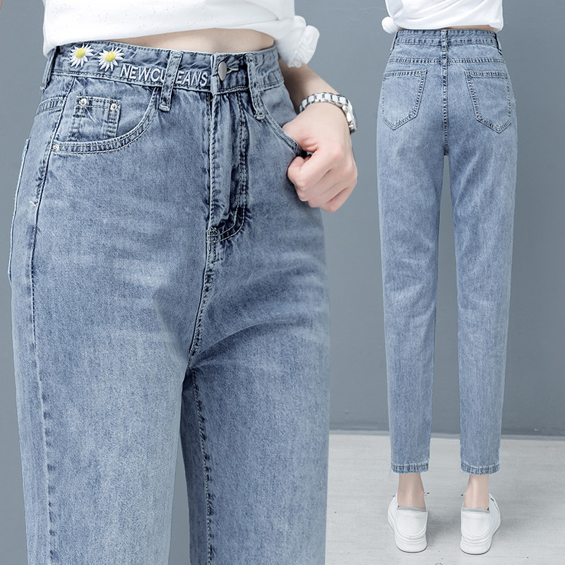 以纯官方旗舰店超显瘦老爹裤牛仔裤 尚吻蔓牛仔裤