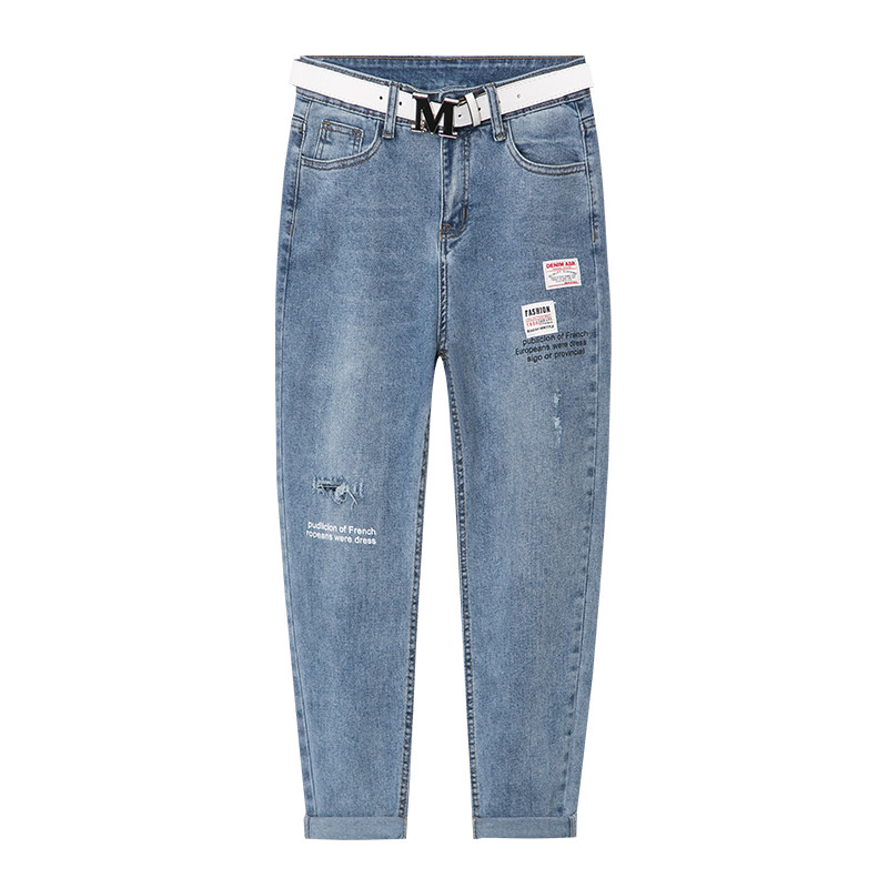 休以纯官方旗舰店闲2020早秋牛仔裤 尚吻蔓牛仔裤