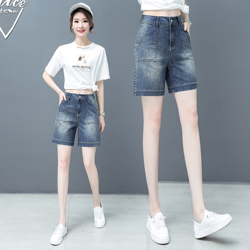 冰氧吧天丝五分裤女夏装以纯牛仔裤 尚吻蔓牛仔裤