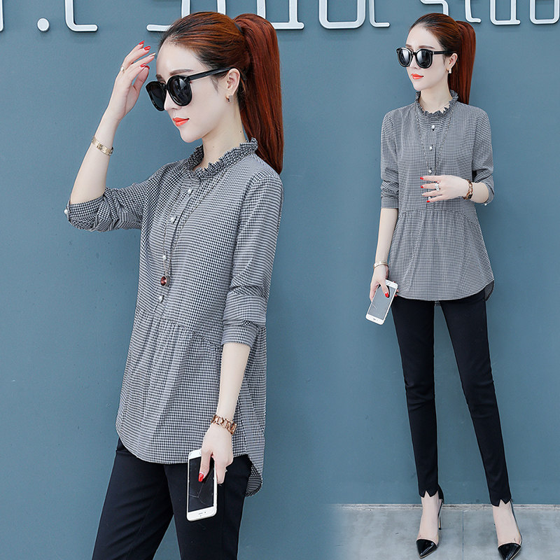 冷淡风女装高级感女秋冬款以纯衬衫 尚吻蔓衬衫