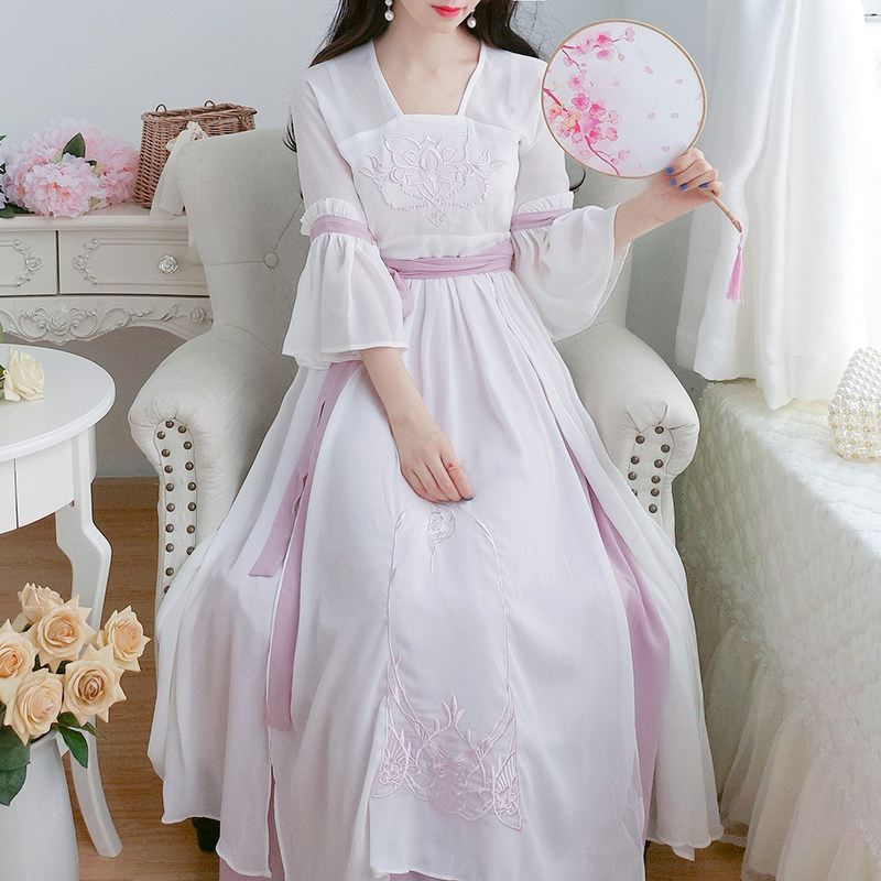 夏季仙气学生古装日常可穿夏连衣裙 feichangke非裳客汉服