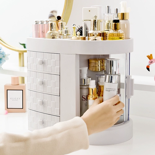 星优 Косметическая коробка для хранения, помада для ухода за кожей, вместительный и большой настольный туалетный столик