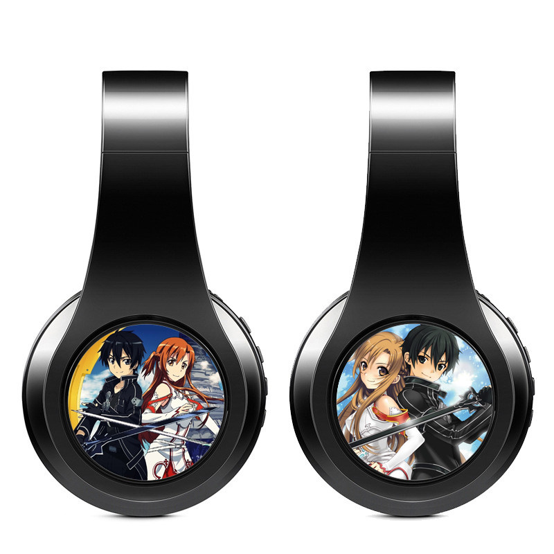 刀剑神域 亚丝娜 日文语音提示 蓝牙头戴耳机 无线插卡MP3 定制