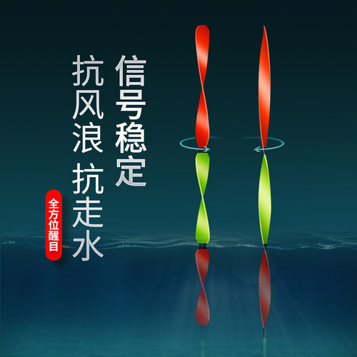 小凤仙醒目螺旋尾浮漂加粗尾高灵敏纳米鱼漂短漂浅水野钓鲫鱼鲤鱼 - 图0