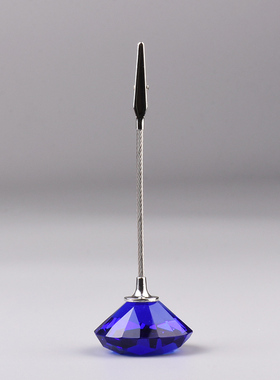 紫梓水晶卡片夹照片夹桌面摆件