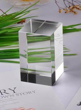 亚克力透明水晶方块摆件
