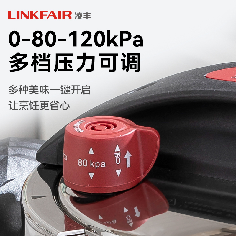 凌丰赛迪迷你压力锅3L官方旗舰店正品304不锈钢高压锅家用小型新