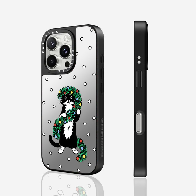 CAREGNBA卢昱晓同款外星猫咪小朋友适用苹果17Promax手机壳iPhone15可爱16pro磁吸14plus防摔11女13全包12套