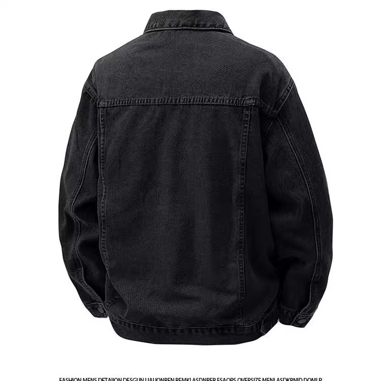 春秋牛仔外套水洗复古工装男士高街宽松潮流帅气休闲百搭夹克韩版,淘宝优惠券,粉丝福利购,淘宝优惠卷