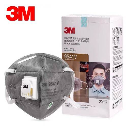 3M活性炭防甲醛口罩9542防尘N95二手烟9541V孕妇专用KN95装修喷漆 - 图3