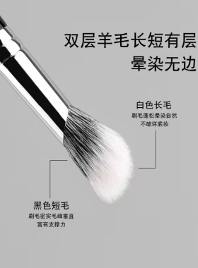 木小韵化妆刷沧州羊毛小号斜角点彩刷腮红刷晕染刷初学者美妆工具
