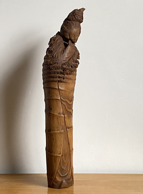 竹根雕人物摆件【仕女】纯手工雕刻收藏品 复古装饰 古典风格