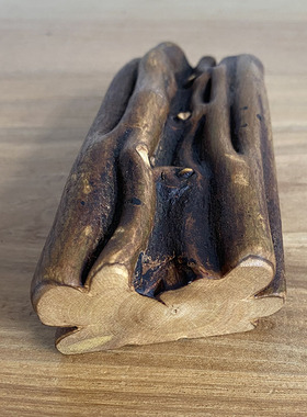 倒刺藤文玩手把件 手工打磨小木棒 短木棍手把件 案头小摆件