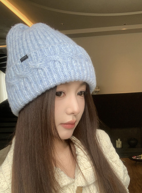 羊毛混纺帽子女款2026新款秋冬季